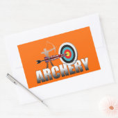 Archery London Target Archers Artwork Rechteckiger Aufkleber (Umschlag)