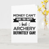Archery macht euch glücklich, Archer zu schenken Karte (Gelbe Blume)