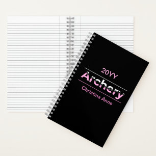 Archery Minimalistisch Modern Art - Rosa Arche Notizblock