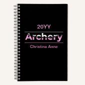 Archery Minimalistisch Modern Art - Rosa Arche Notizblock (Vorderseite)