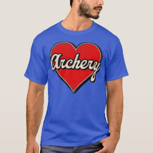 Archery Mom Archery Retro Herz T-Shirt