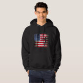 Archery Patriotic American Flag 4. Juli Archer Hoodie (Vorne ganz)