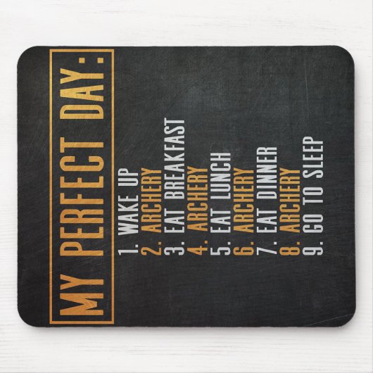 Archery Perfect Day | Bogenschießleder Mousepad (Vorne)