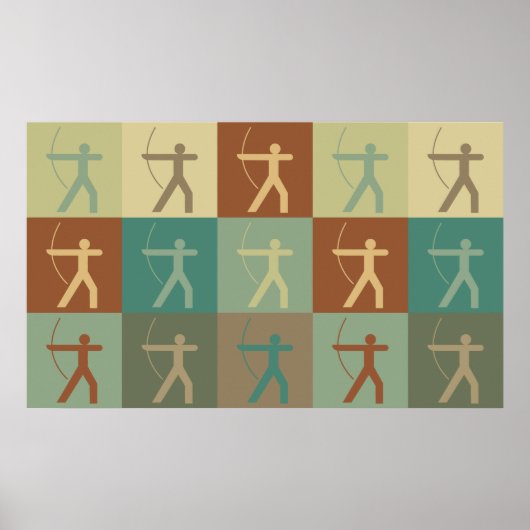 Archery Pop Art Poster (Vorne)