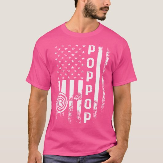 Archery Poppop America Fahndung Weihnachten Weihna T-Shirt (Vorderseite)