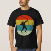 Archery Retrovinatstil T-Shirt (Vorderseite)
