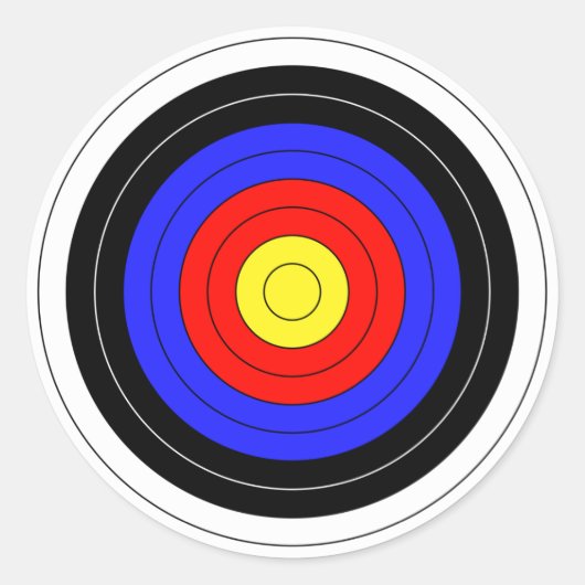 archery runder aufkleber (Vorderseite)