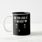 Archery Sarcasm Quote Archer Bow Jagdtyp Zweifarbige Tasse (Links)