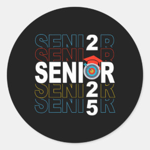 Archery Senior 2025 Archery Schließen Cl 2025 Runder Aufkleber
