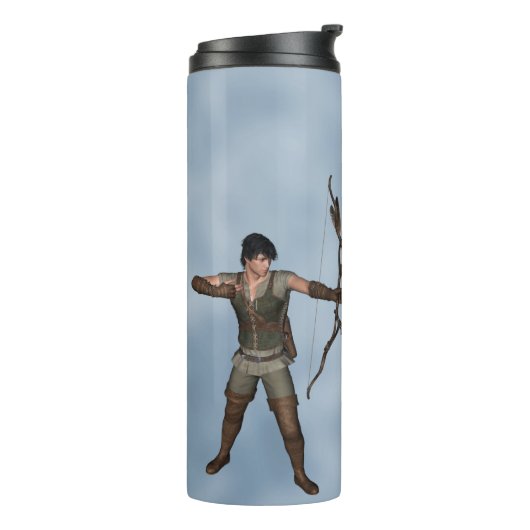 Archery Sport Archer Jäger Personalisieren Thermosbecher (Nach links gedreht)