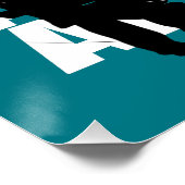 Archery Sport Cool Typografy Archers Graphic Poster (Ecke)