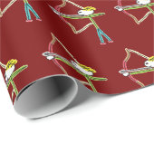 Archery Stickman Geschenkpapier (Rolleneckpunkt)