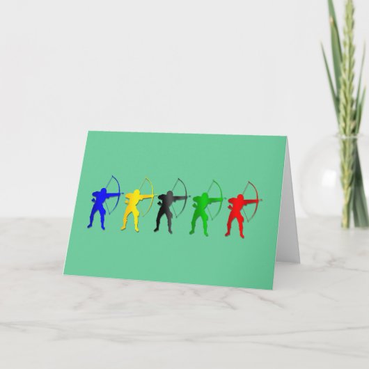 Archery Summer Games Archer Sports Karte (Vorderseite)