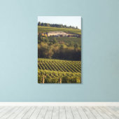 Archery Summit tan Gebäude liegt auf einem Hügel Leinwanddruck (Insitu (Holzboden))