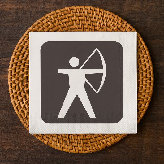 Archery Symbol Paper Napkins Serviette
