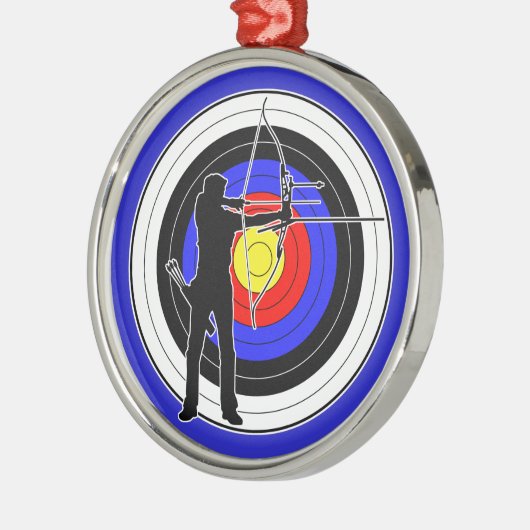 Archery & target 01 ornament aus metall (Links)
