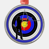 Archery & target 01 ornament aus metall (Vorne)