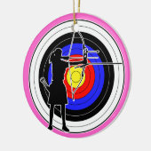 Archery & target 02 keramikornament (Links)