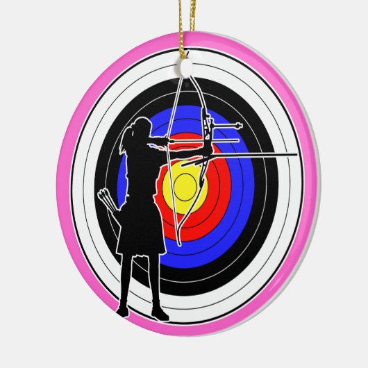 Archery & target 02 keramikornament (Links)