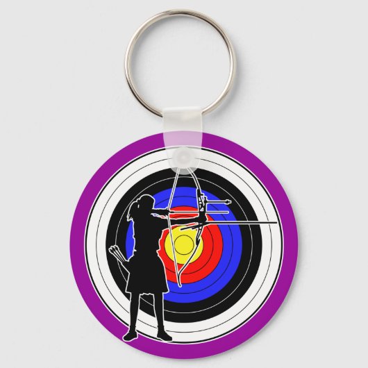 Archery & target 02 schlüsselanhänger (Vorderseite)