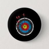 Archery Target - Archer Bowman Bow Junting Bowhunt Button (Vorderseite)