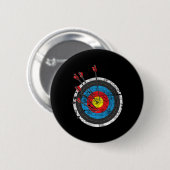 Archery Target - Archer Bowman Bow Junting Bowhunt Button (Vorne & Hinten)