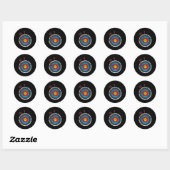 Archery Target - Archer Bowman Bow Junting Bowhunt Runder Aufkleber (Blatt)