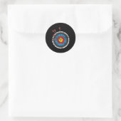 Archery Target - Archer Bowman Bow Junting Bowhunt Runder Aufkleber (Tasche)