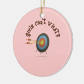 Archery Target Bullseye Keramik Ornament (Links)