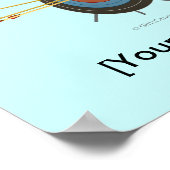 Archery Target Bullseye Poster (Ecke)