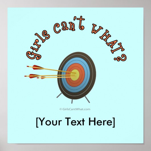 Archery Target Bullseye Poster (Vorne)