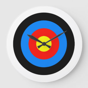 Archery Target Clock Große Wanduhr