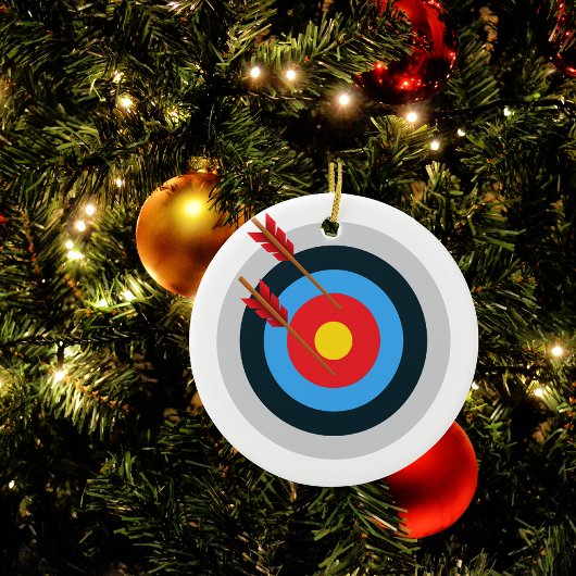 Archery Target Individuelle Name Ornament