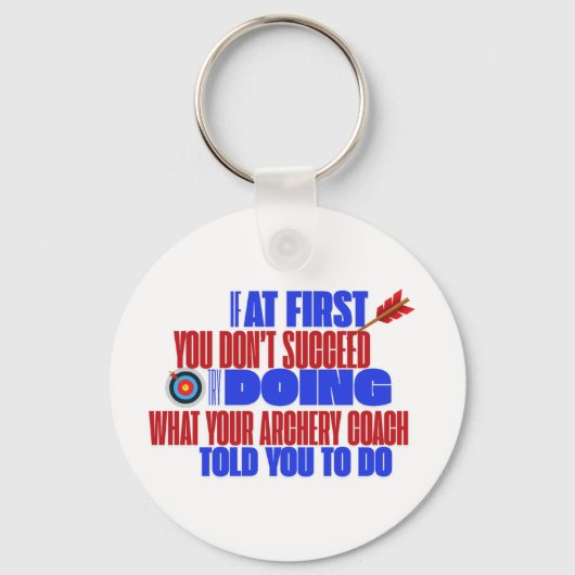 Archery Target Individuelle Name Schlüsselanhänger (Vorderseite)