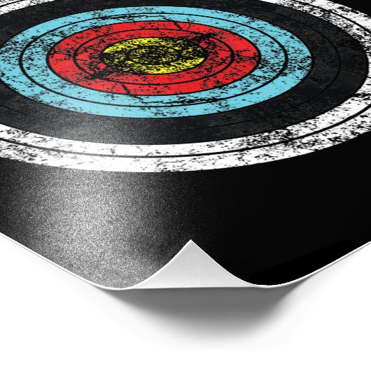 Archery Target Niedlich Bogen Jagd Funny Archer Fotodruck (Ecke)