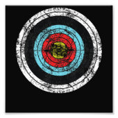 Archery Target Niedlich Bogen Jagd Funny Archer Fotodruck (Vorne)