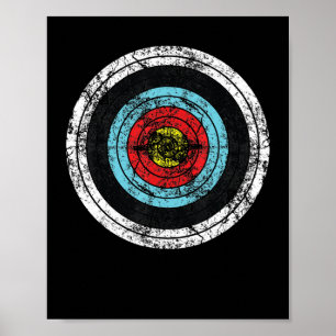 Archery Target Niedlich Bogen Jagd Funny Archer Poster