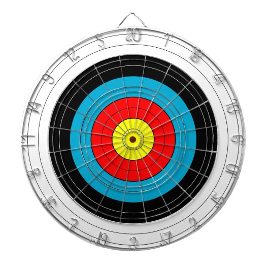 Archery Target Practice Gesichtsfeld Gelb Blau B&W Dartscheibe (vorne)