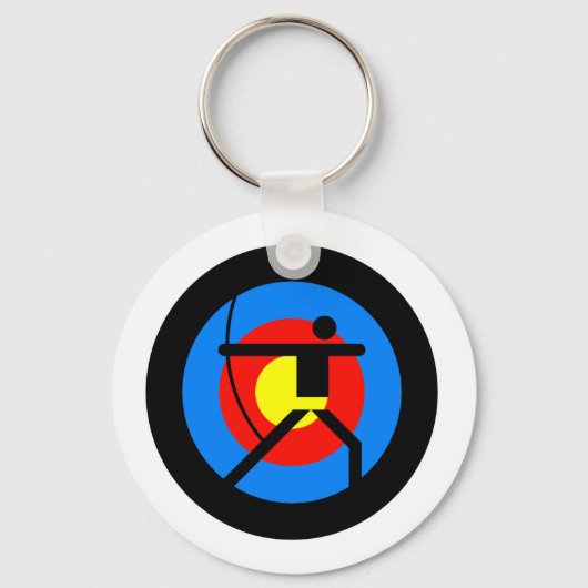 Archery Target und Archer Schlüsselanhänger (Vorderseite)