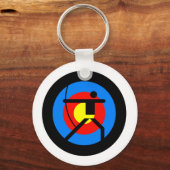 Archery Target und Archer Schlüsselanhänger (Vorderseite)