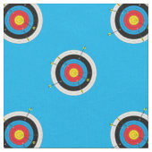 Archery Targets and Arrows Patches on Blue Stoff (Nahaufnahme)