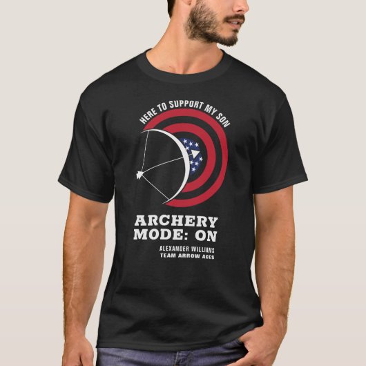 Archery Team Archer Supporter Masters USA Archery T-Shirt (Vorderseite)