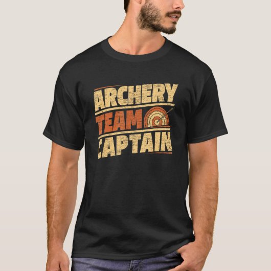 Archery Team Captain Bowman Bow Arrows Archery C T-Shirt (Vorderseite)