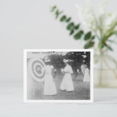 Archery Turnament in Boston, MA Fotograf Postkarte (Stehend Vorderseite)