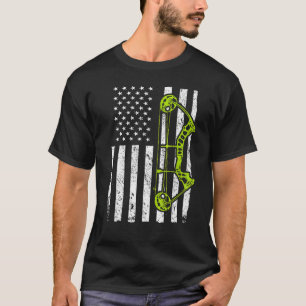 Archery USA American Flag Jagd T-Shirt