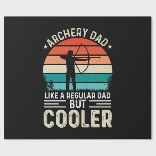 Archery Vater Geschenkpapier (Flach)