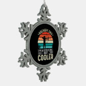 Archery Vater Schneeflocken Zinn-Ornament (Links)