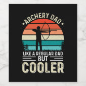 Archery Vater Weinetikett (Einzelnes Label)