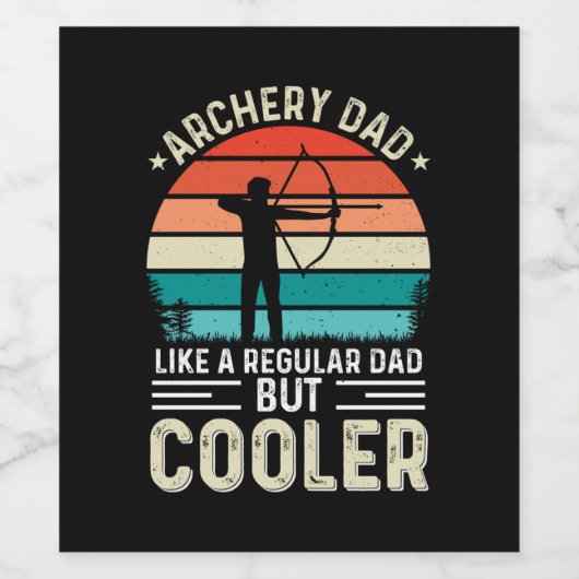 Archery Vater Weinetikett (Einzelnes Label)