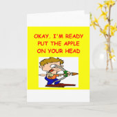 ARCHERY Witz Karte (Gelbe Blume)